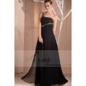 Robe longue noire et dore Féline pour vos soirées - Ref L247 - 02