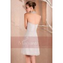Short Chiffon A-Line Homecoming Party Dress With Glitter Necklace - Ref C239 - 03