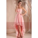 SEXY COCKTAIL DRESS PINK ASYMETRICAL STYLE - Ref C246 - 02
