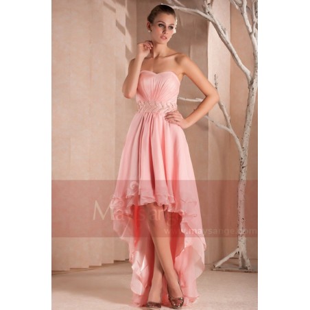 Robe asymétrique Flamand Rose pour vos soirées et cocktail