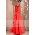 Evening prom dress Spicy orange in muslin - Ref L248 - 03