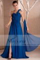 Robe longue Nuptiale pour vos plus belles soirées de mariage bleu electrique - Ref L255 - 03