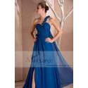 Robe longue Nuptiale pour vos plus belles soirées de mariage bleu electrique - Ref L255 - 04