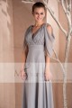 Long Sleeve Gray Formal Dress - Ref L257 - 02