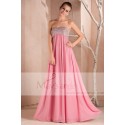 Pink Long evening Dress-Glitter Bodice - Ref L258 - 02