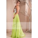 GREEN PARTY DRESS LONG TOP SILVER - Ref L260 - 03