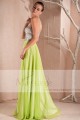 GREEN PARTY DRESS LONG TOP SILVER - Ref L260 - 03