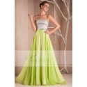 GREEN PARTY DRESS LONG TOP SILVER - Ref L260 - 05