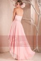 SEXY COCKTAIL DRESS PINK ASYMETRICAL STYLE - Ref C246 - 03