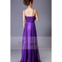 Violet Long Chiffon Evening Dress With Glitter Bodice - Ref L203 - 04