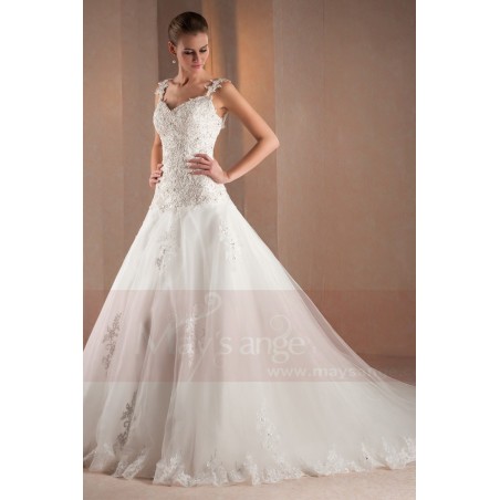 Robe de mariée Lucy avec jolies bretelles