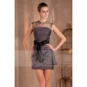 Short Cocktail Dress With Illusion Bodice - Ref C254 - 04