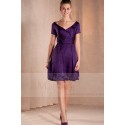 Short Party Dress With Short Sleeves - Ref C257 - 03