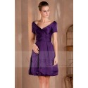 Short Party Dress With Short Sleeves - Ref C257 - 02