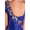 Blue Sparkly Party Maxi Dress With Sleeves - Ref L281 - 04