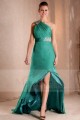 Beautiful Asymmetric Cocktail Dress With One Shiny Strap - Ref L286 - 04