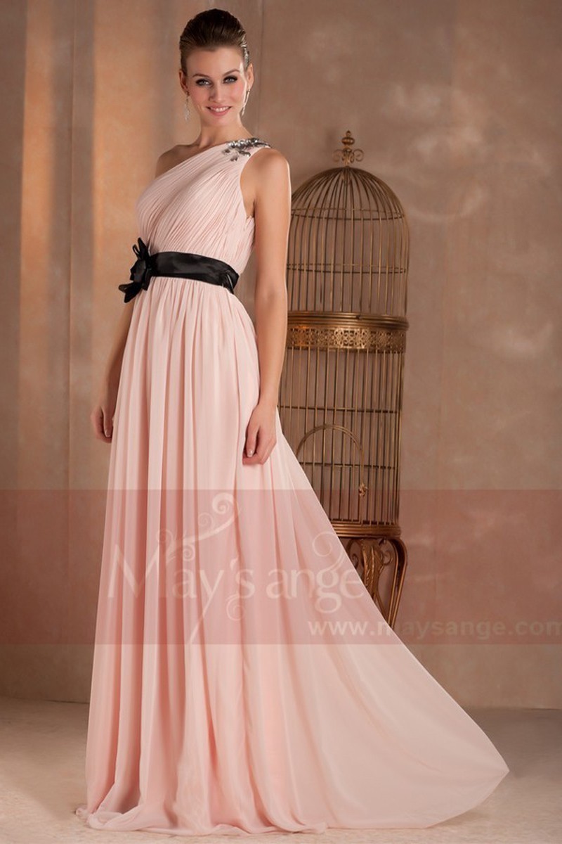 long evening dresses pale pink Dulcinea - Ref L288 - 01