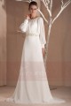 Snow winter long evening dress with sleeves - Ref L300 - 04