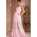 Robe de soirée Désirée longue rose pale en mousseline - Ref L303 - 05