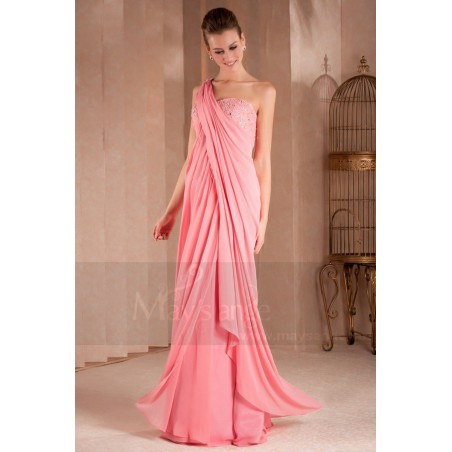Robe de soirée longue Greco Romaine drapée et fluide