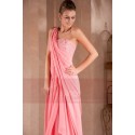 long evening dress draped and fluid Greco Roman - Ref L306 - 03