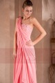 long evening dress draped and fluid Greco Roman - Ref L306 - 03