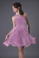 Violet Short Party Dress With Crossed Straps - Ref C191 - 02