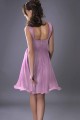 Violet Short Party Dress With Crossed Straps - Ref C191 - 040