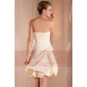 Strapless Champagne Short Prom Dress - Ref C267 - 03