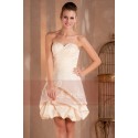 Strapless Champagne Short Prom Dress - Ref C267 - 04