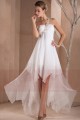 Asymmetrical White Cocktail Party Dress With One Strap - Ref C269 - 03