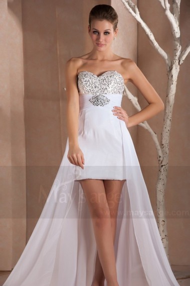 Robe asymétrique de soiree Candice - C273 #1