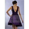 Purple Short Cocktail Dress - Ref C035 - 03