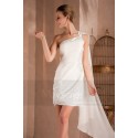 One-Shoulder Short White Graduation Dress - Ref C287 - 02