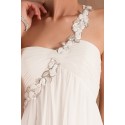 White Summer Dress Asymmetric Style - Ref L310 - 04