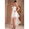 White Summer Dress Asymmetric Style - Ref L310 - 05