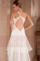 White Summer Dress Asymmetric Style - Ref L310 - 03