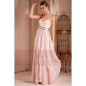 STRAPLESS LONG PINK DRESS WITH GLITTER FOR WEDDING GUEST - Ref L311 - 04