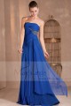 Robe de soirée bleu roi fluidité bustier - Ref L209 - 03