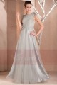 Robe longue fluide Iris gris pour vos tenues de soirées - Ref L180 - 03