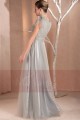 Robe longue fluide Iris gris pour vos tenues de soirées - Ref L180 - 02