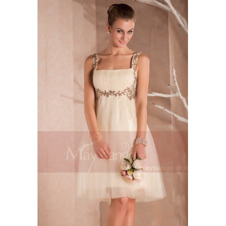 Short organza cocktail dress Eve