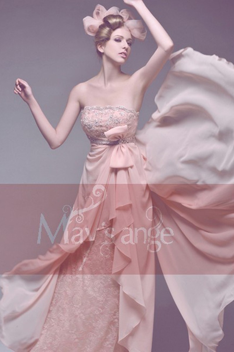 Robe Princesse Rose sur Mesure pour Mariage et Cérémonie