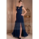 Promotion bleu fluidité robe de soirée - Ref L024 Promo - 02