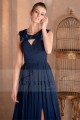 Promotion bleu fluidité robe de soirée - Ref L024 Promo - 03