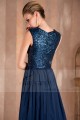 Promotion bleu fluidité robe de soirée - Ref L024 Promo - 04