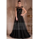 Robe de soirée longue Idylle noire de printemps - Ref L093 - 03