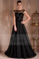 Robe de soirée longue Idylle noire de printemps - Ref L093 - 03