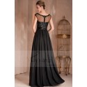 Robe de soirée longue Idylle noire de printemps - Ref L093 - 04