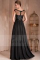 Robe de soirée longue Idylle noire de printemps - Ref L093 - 04